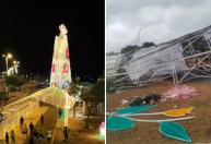 Círio em Belém: Imagem de Nossa Senhora de Nazaré fica destruída após forte chuva