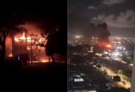 Incêndio de grandes proporções atinge prédio da UFPE em Recife