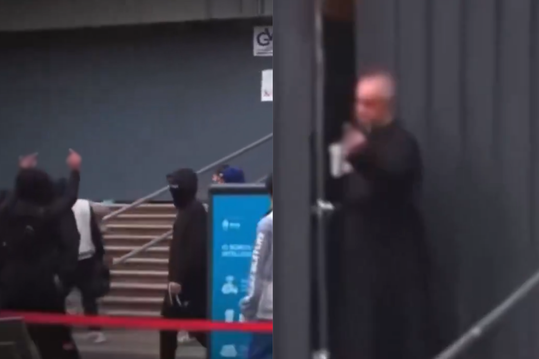 Vídeo flagra padre italiano mostrando dedo do meio para manifestantes em Milão
