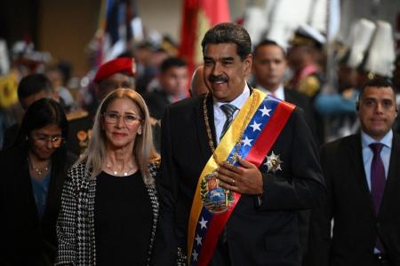 Nicolás Maduro e sua esposa, Cilia Flores