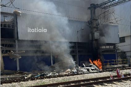 Avião cai na estação São Gabriel, em BH; viaturas estão a caminho; acompanhe atualizações ao vivo