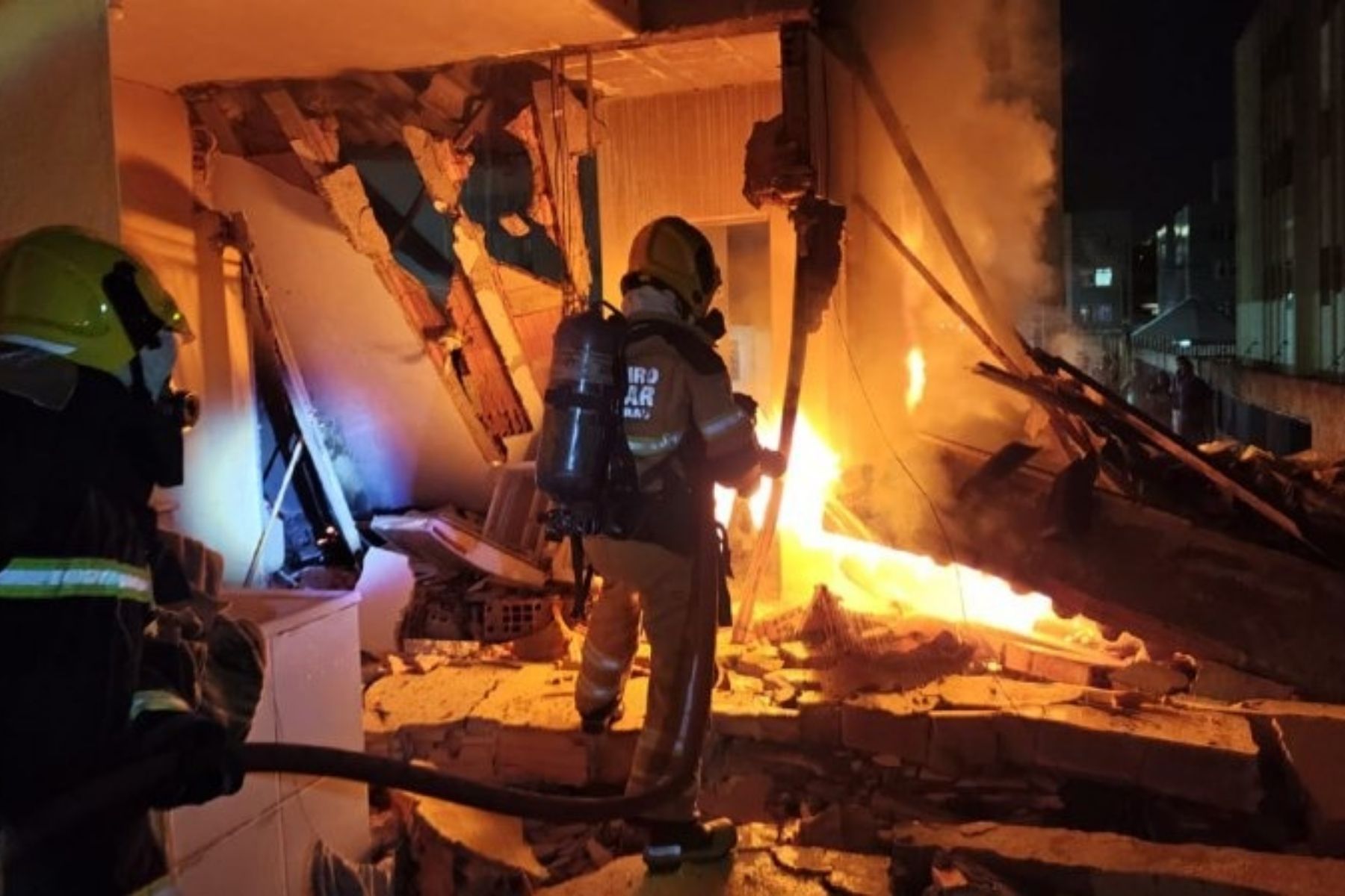 Explosão provoca a morte de um homem e o colapso parcial de imóvel em BH