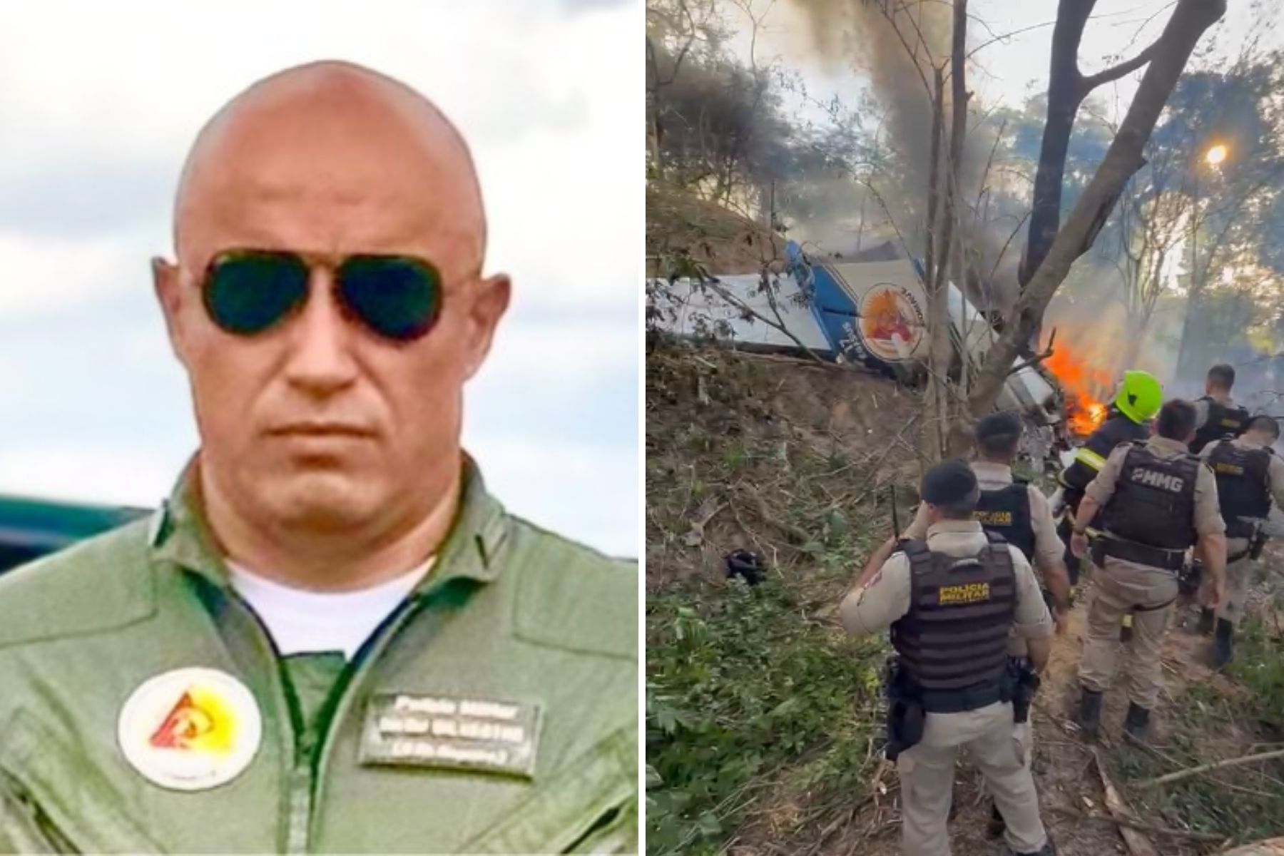 Piloto mais experiente da PM comandava voo de checagem que caiu no Vale do Aço, em MG