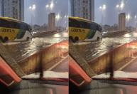 Chuva provoca alagamento na Avenida Cristiano Machado, em BH