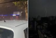BH tem falta da luz e alerta para alagamentos em meio à chuva forte
