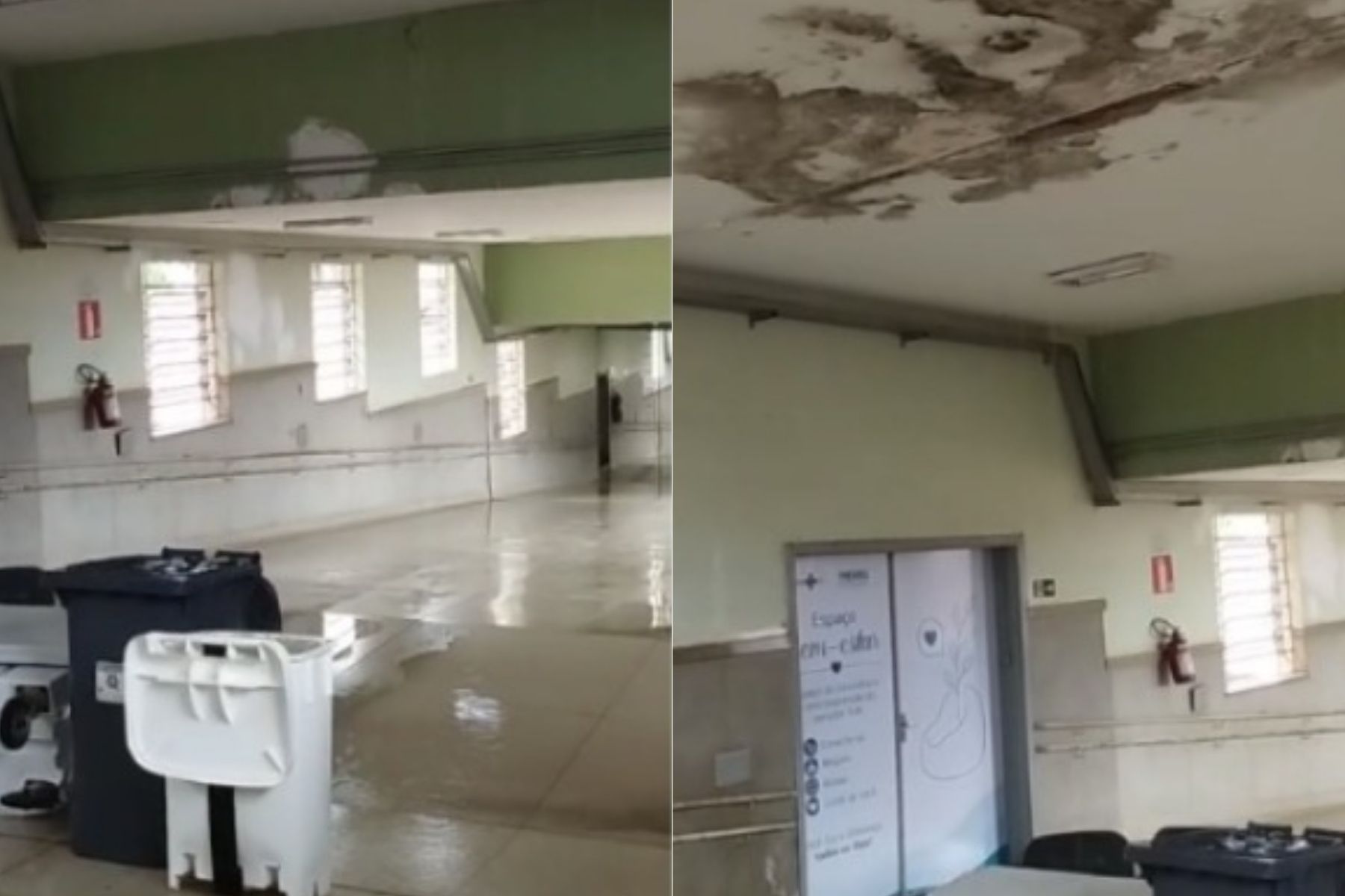 Vídeo: chuva em BH alaga Hospital Júlia Kubitschek, no Barreiro