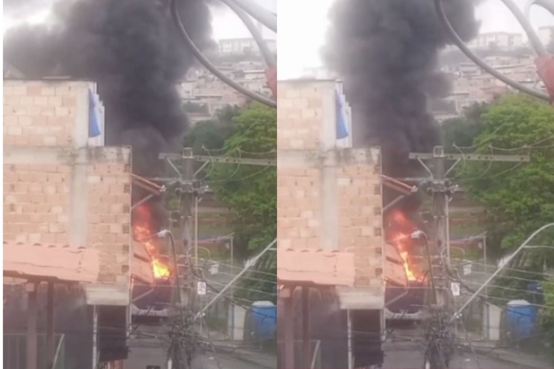 Ônibus pega fogo em BH; suspeita é que incêndio seja criminoso