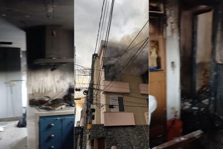 Após família ter apartamento destruído em incêndio no Prado, amigos de vítima criam vaquinha