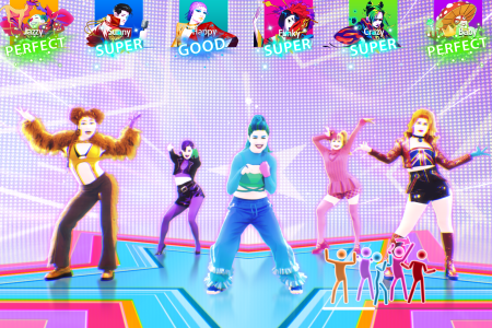 Wannabe, das Spice Girls, em Just Dance: Decades of Hits • Divulgação/Ubisoft