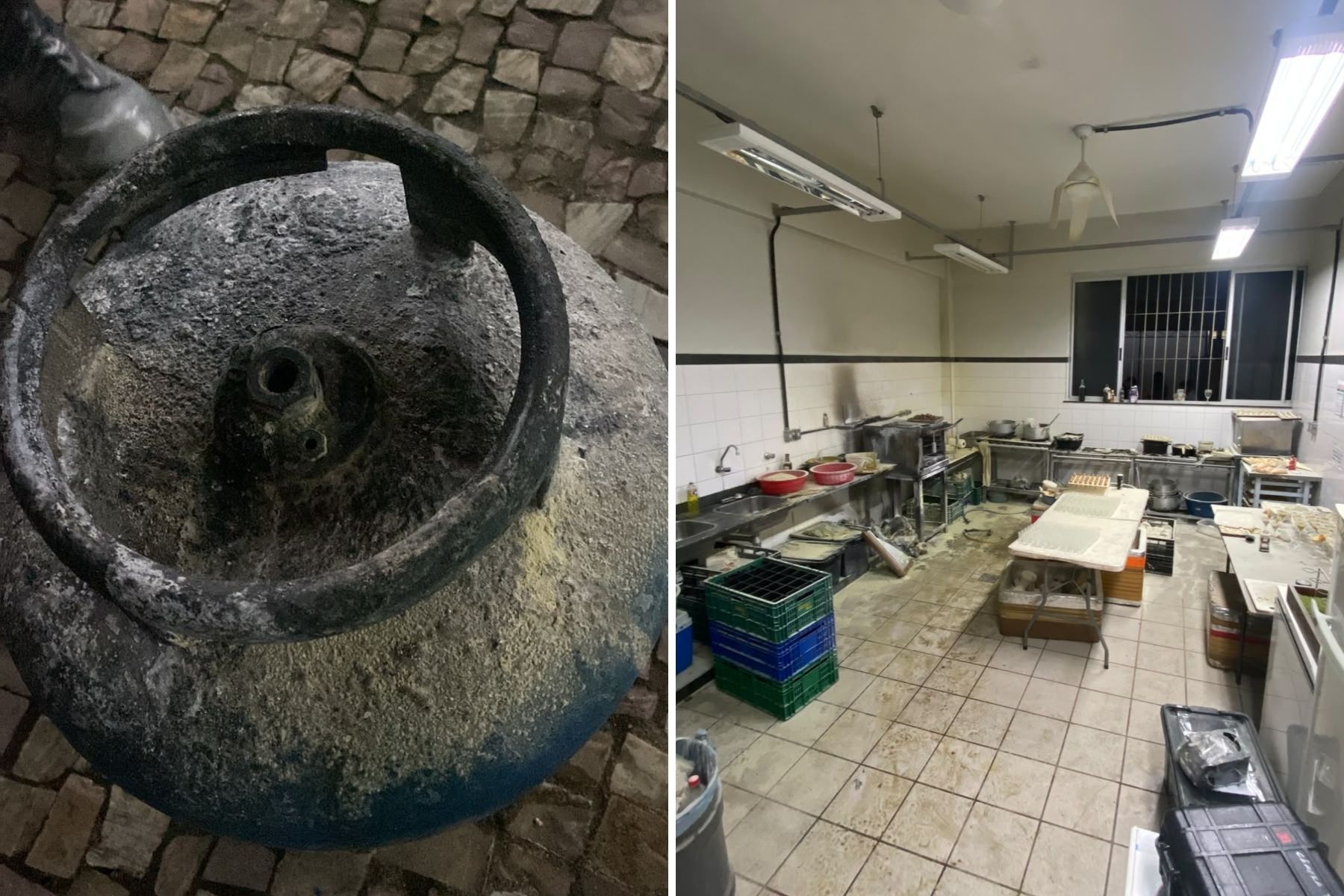 Prédio da engenharia da UFMG, em BH, é atingido por incêndio causado por bujão de gás