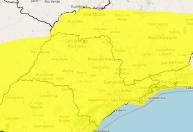 Inmet emite alerta de tempestade com ventos fortes e granizo para cidades do Sul de Minas
