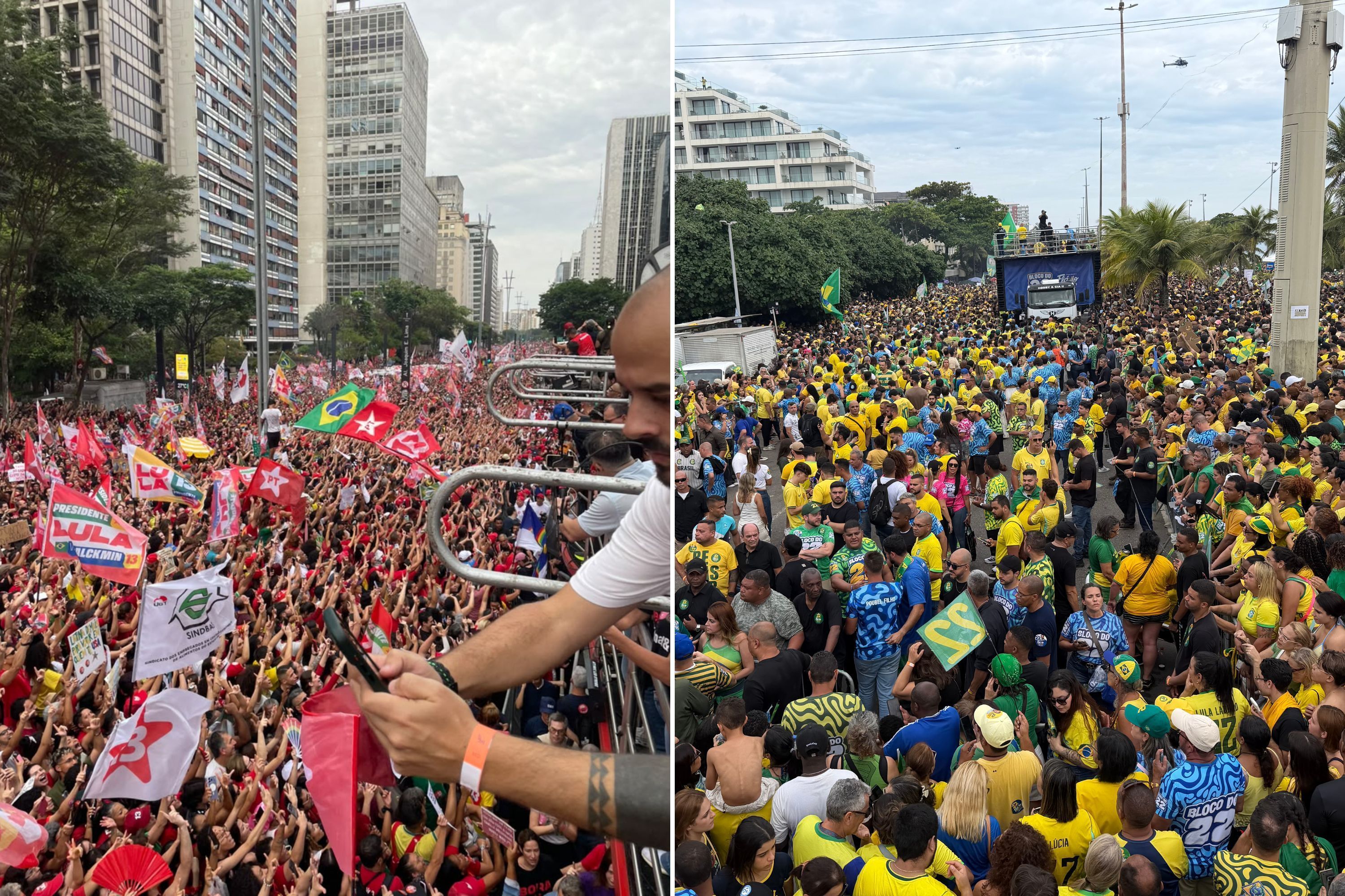 Lula e Flávio encerram campanhas com 'atos gigantes' em São Paulo e Rio de Janeiro