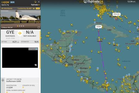 Voo de Flávio Bolsonaro é acompanhado por mais de 22 mil pessoas no FlightRadar
