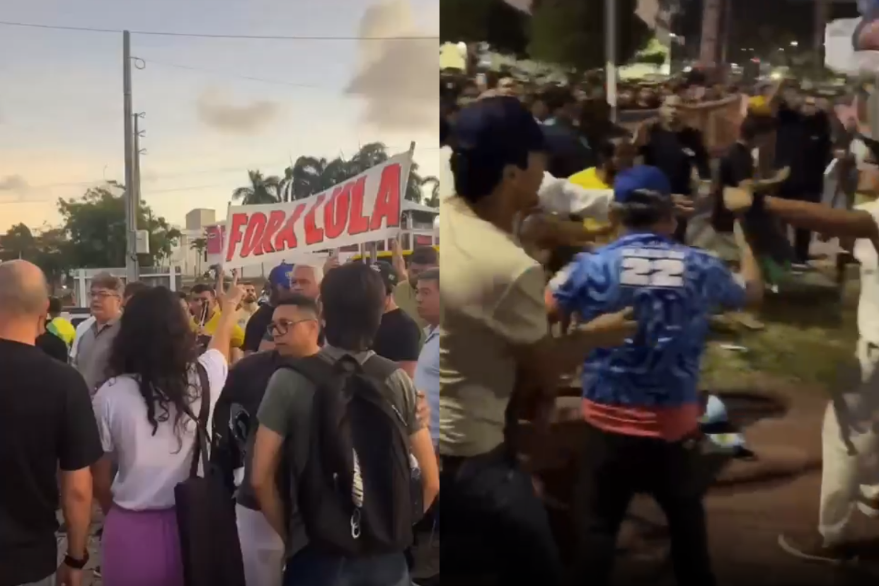 Manifestação contra Lula na UFRN termina em confronto físico e provocações no campus