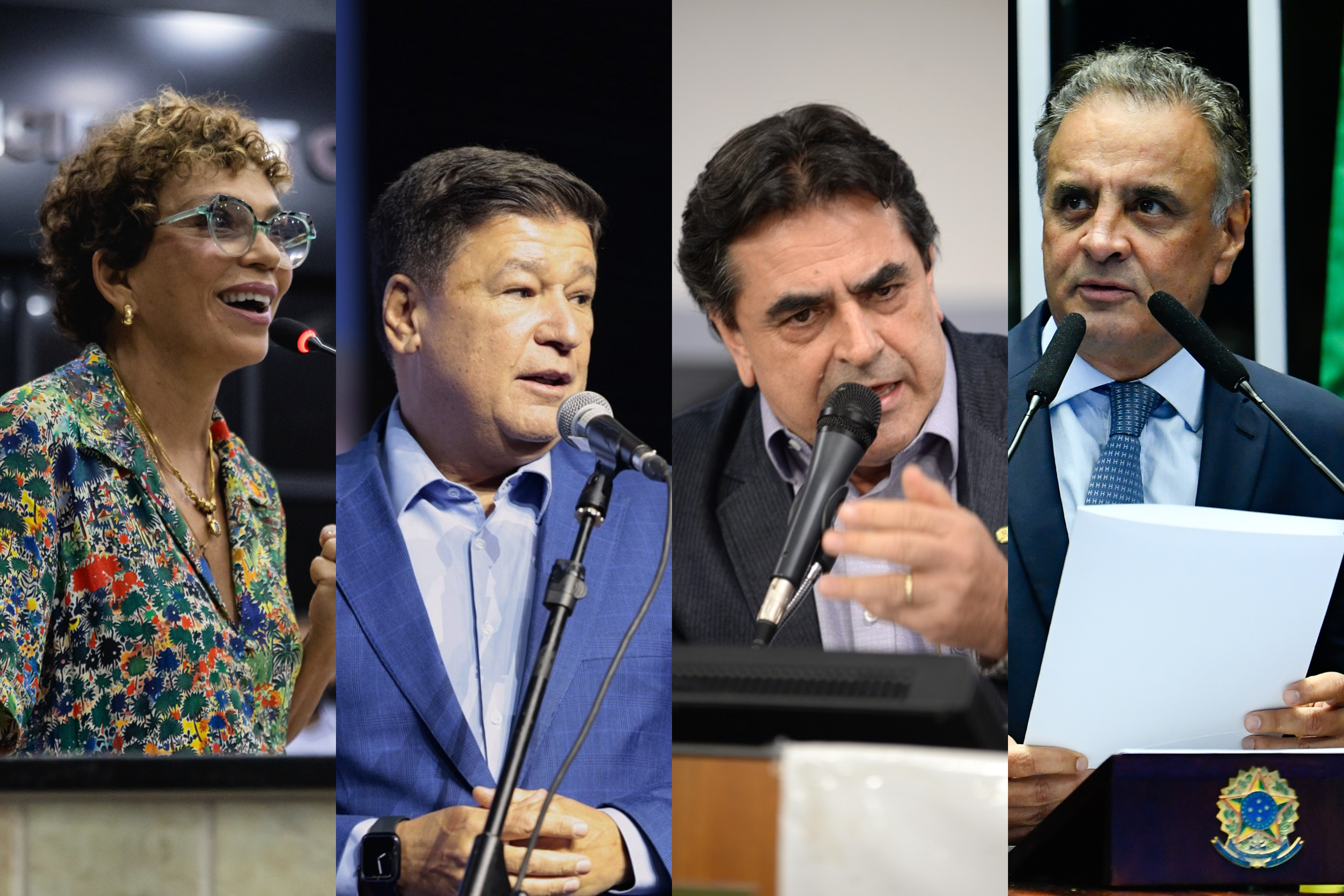 Datafolha para o Senado em MG: Marília tem 21%; Viana, 19%; Sávio, 17%; e Aécio, 13%