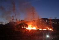 Incêndio destrói área de vegetação no bairro Bethania, em Ipatinga