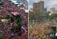 Em último dia de campanha, Flávio e Lula levam multidões às ruas de BH e do RJ