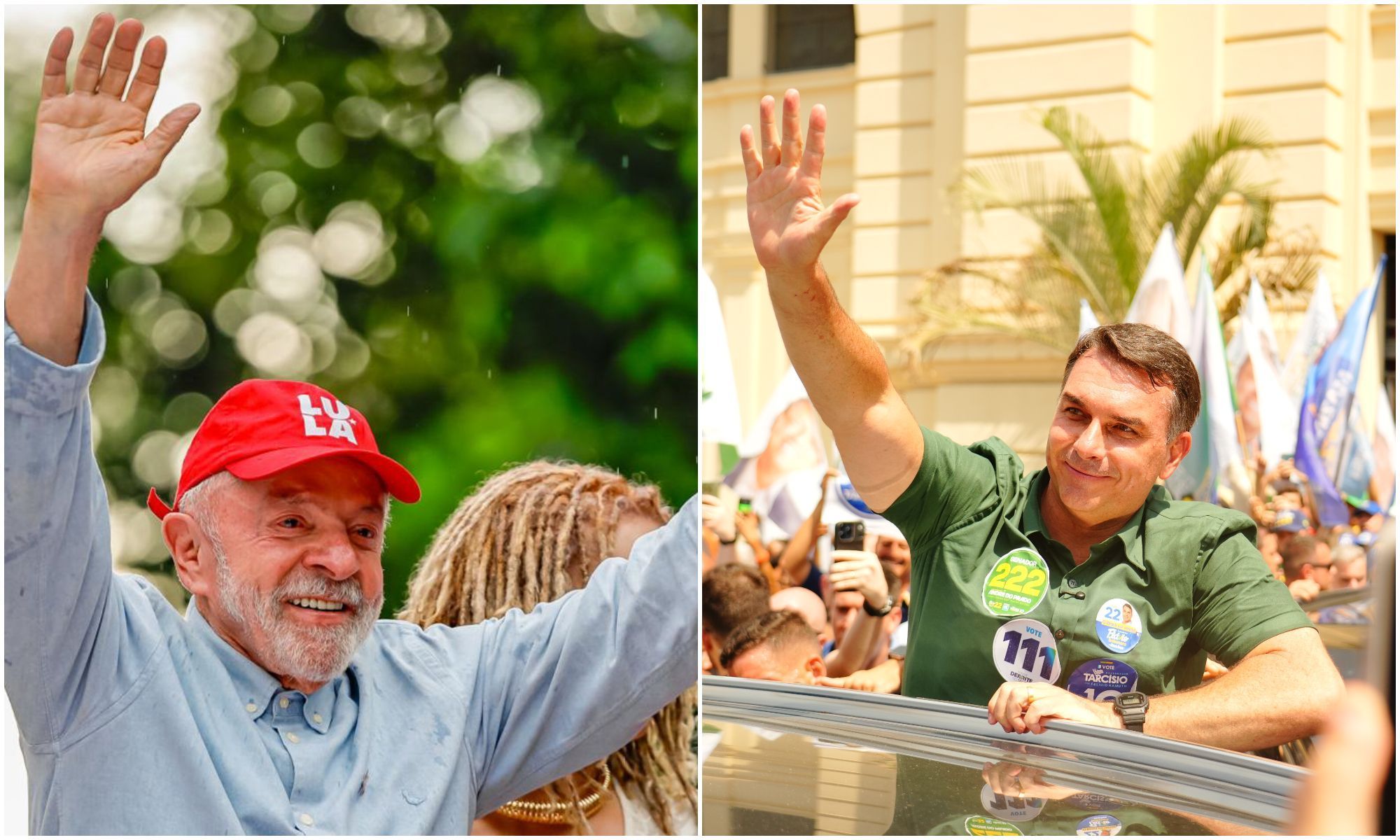 Brasileiros vão às urnas neste domingo (4) divididos entre Lula e Flávio Bolsonaro