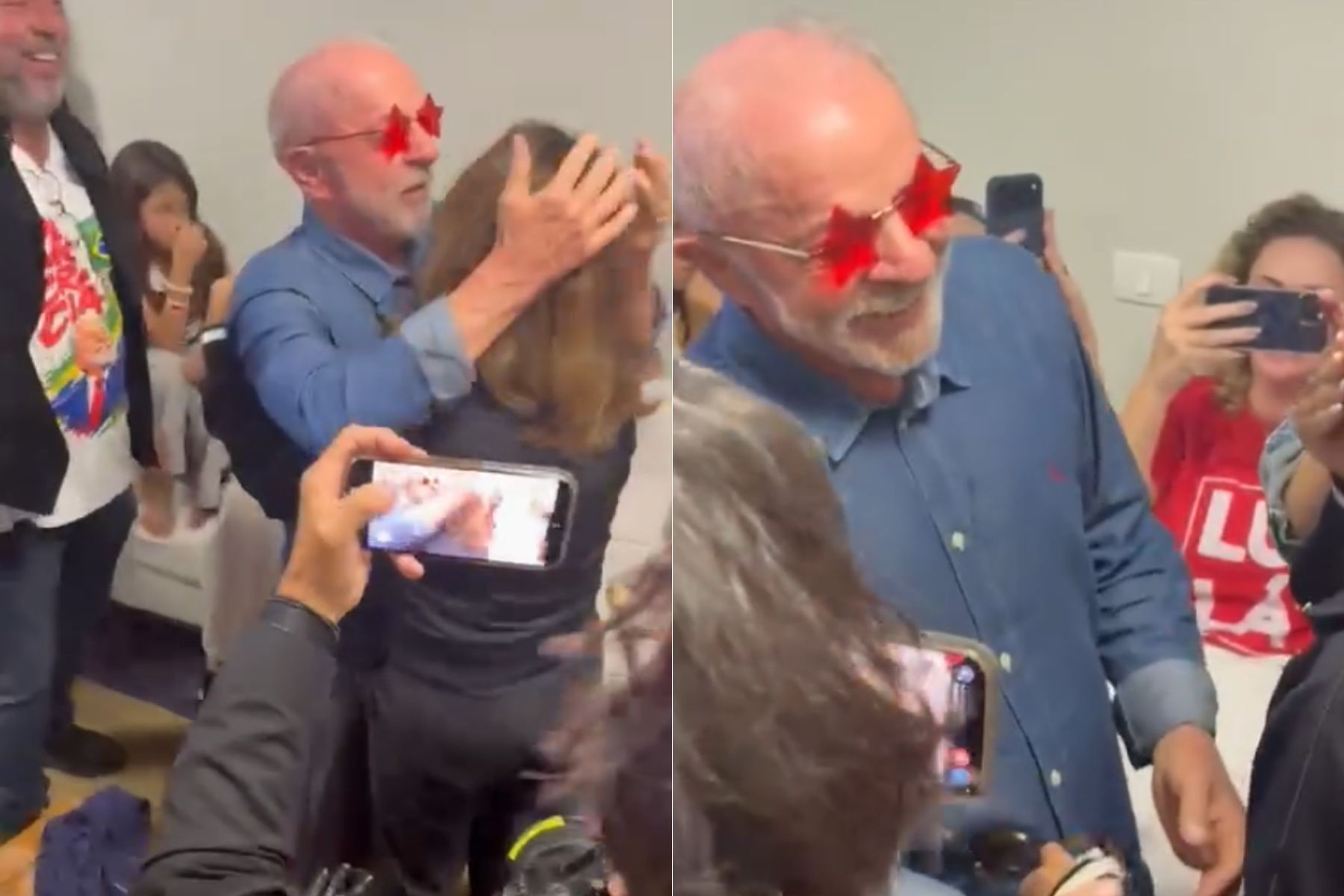 Lula comemora reeleição ao lado de Janja e apoiadores; veja vídeo