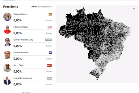 Mapa interativo de apuração • Itatiaia
