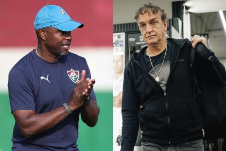 Marcão e Cuca, técnicos de Fluminense e Santos