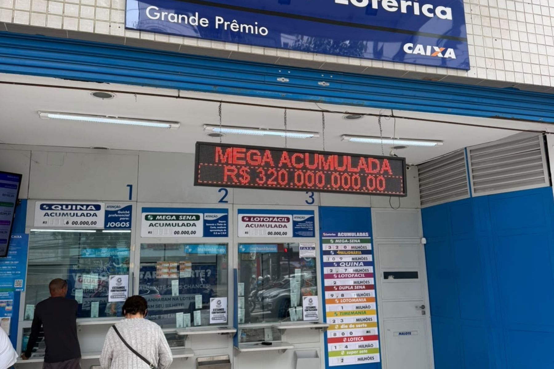 Mega-Sena de R$ 320 milhões: fortuna estimada para o concurso 3077 é a maior da história