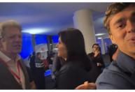 Vídeo: Nikolas Ferreira ironiza Haddad e Tebet nos bastidores do debate: 'Desempregados'
