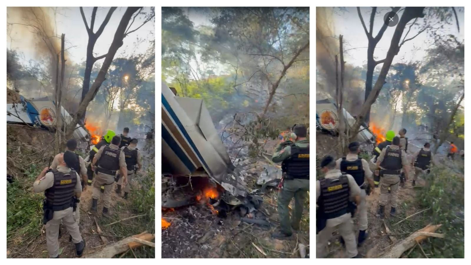 Luto oficial em Santana do Paraíso e em Minas Gerais após morte de policiais em acidente aéreo no Aeroporto Regional 