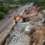Obra na BR-040 mantém faixa interditada por cerca de 90 dias em Congonhas