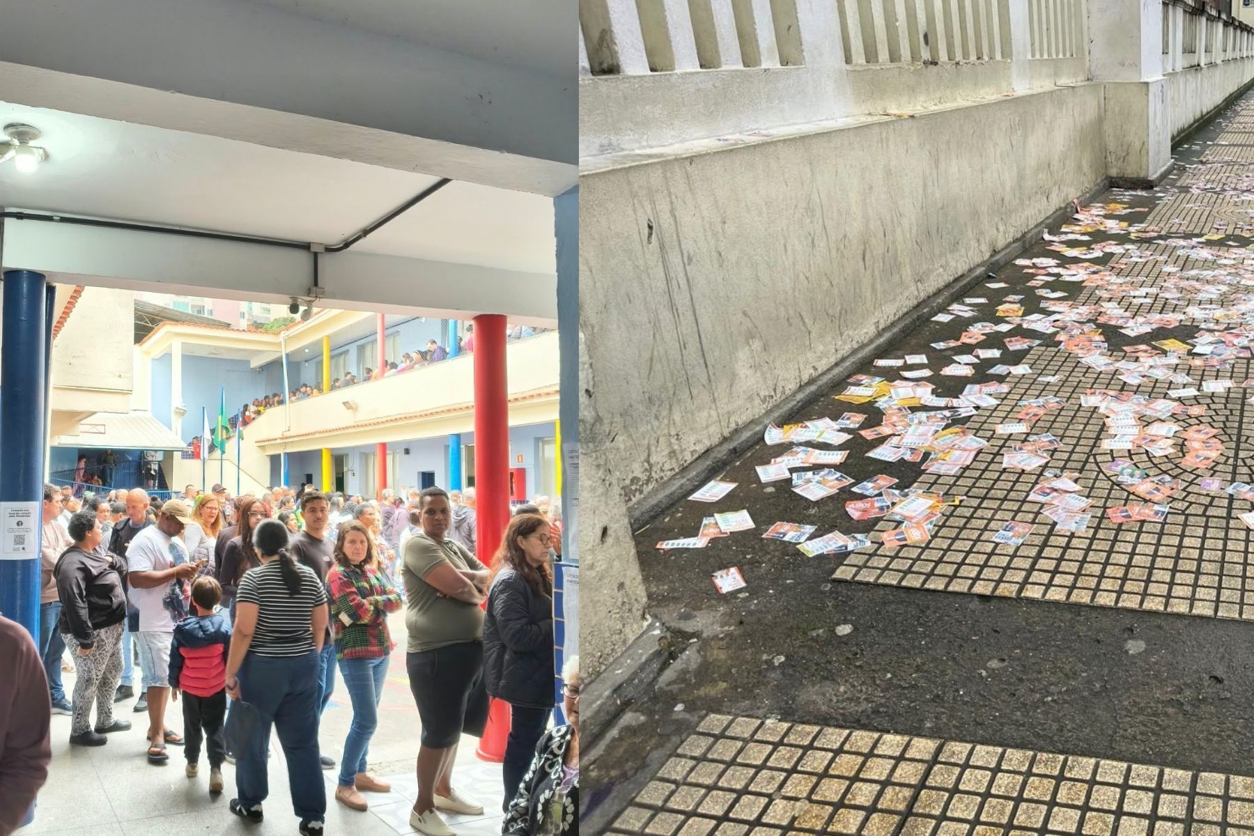 Domingo de eleição em Juiz de Fora tem filas e sujeira nas ruas