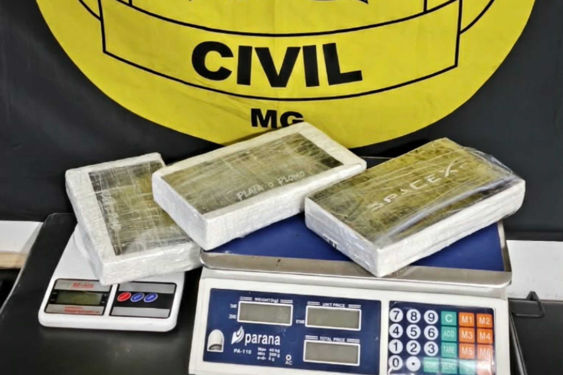 Mulher é presa e 3kg de cocaína são apreendidas pela PCMG em Juiz de Fora