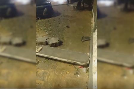 Carro atingiu local em que sete pessoas estavam sentadas