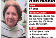 Polícia Civil divulga desaparecimento de idosa em Poços de Caldas