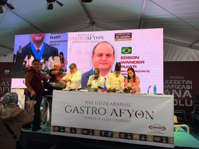 Iguaria mineira foi destaque em evento internacional • Gastro Afyon / Divulgação