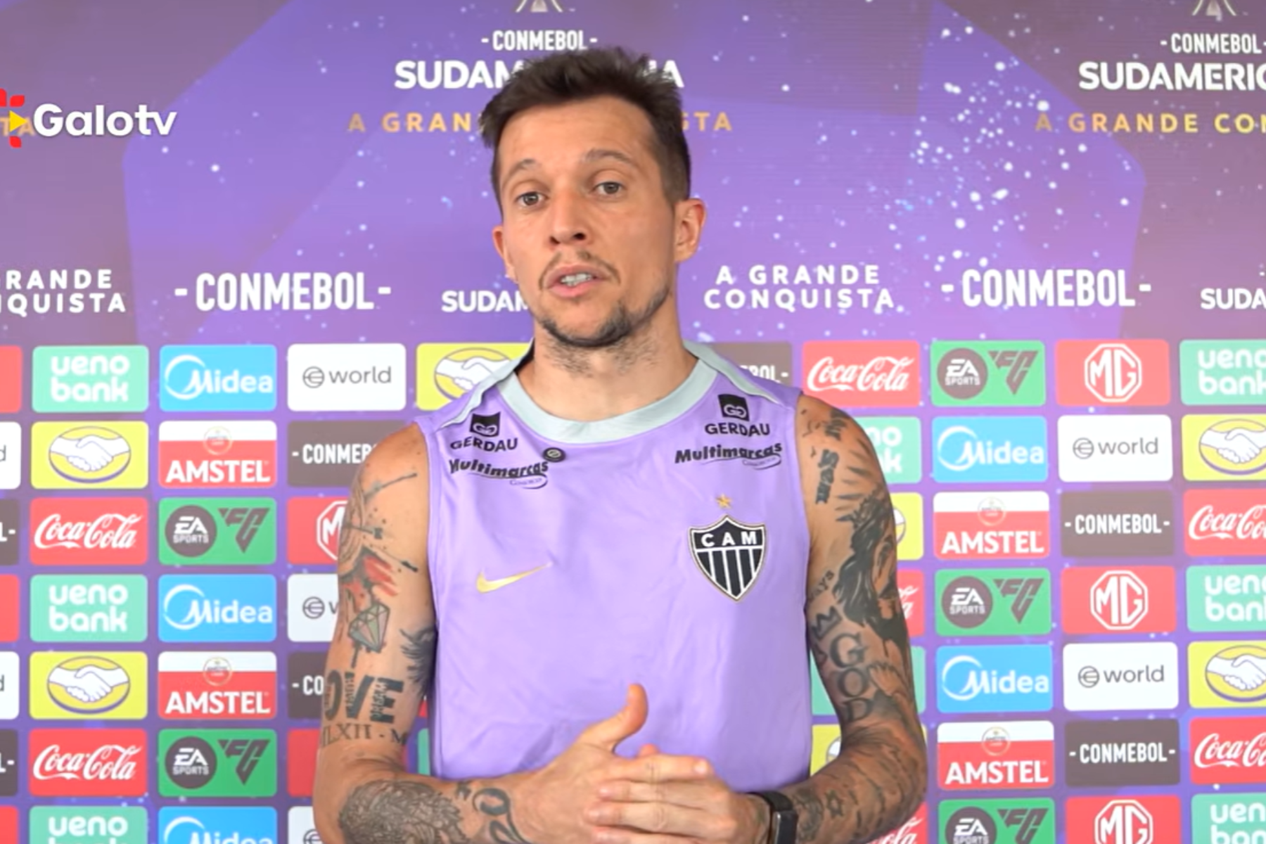 Bernard destaca resgate das viradas e cita 'arma' do Atlético na Sula: 'Temos que usar'