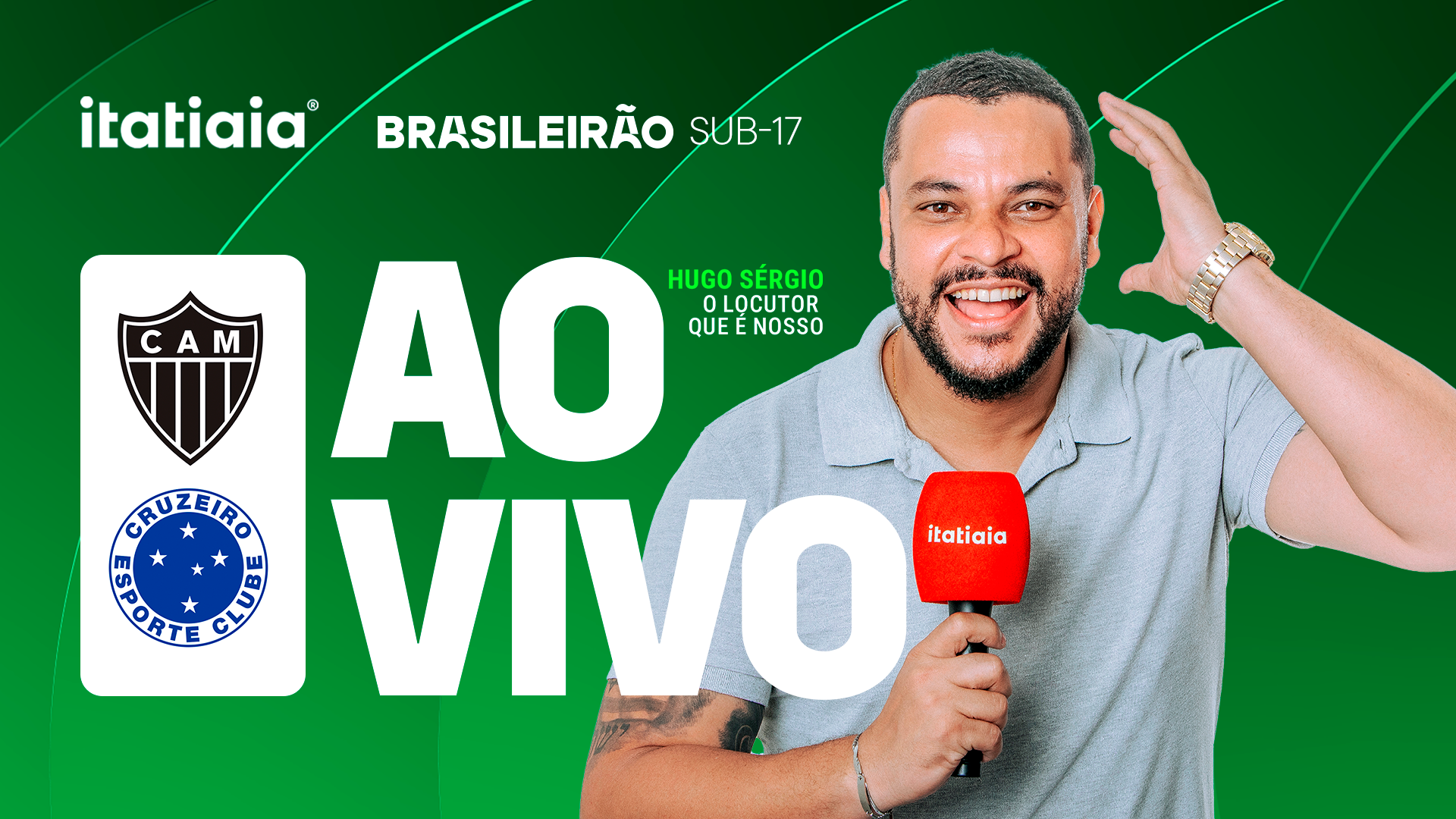 Atlético x Cruzeiro: assista, ao vivo, à transmissão da Itatiaia pelo Brasileirão Sub-17