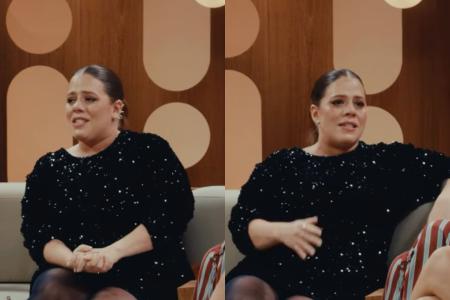 Tati Machado se emociona em despedida de programa