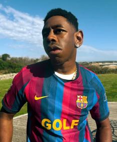 Tyler, the Creator com uniforme de jogo especial em parceria com Golf Wang