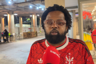 À Itatiaia, Xande de Pilares celebra a vitória do Flamengo sobre o Atlético: 'Superação pura'