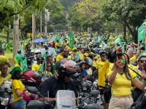 manifestação flavio bolsonaro em BH