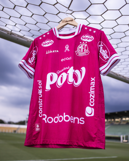 Mirassol lança uniforme rosa em apoio à campanha Outubro Rosa
