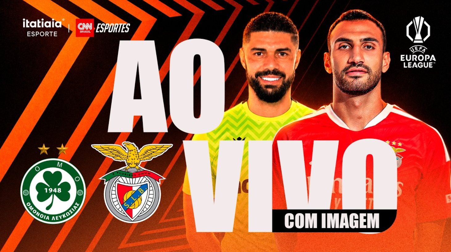 Omonia Nicosia x Benfica: assista, ao vivo e com imagens, à transmissão da Itatiaia