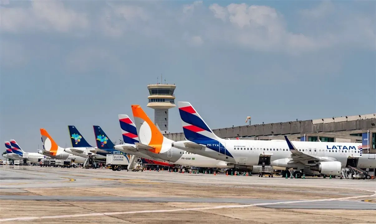 Latam, Azul e Gol estão entre as 50 maiores aéreas do mundo em voos diários