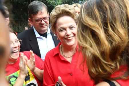 Dilma Rousseff vota em BH