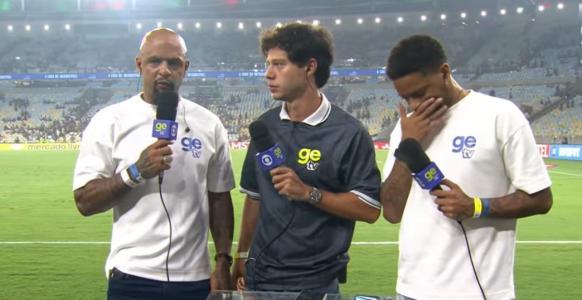 Felipe Melo, comentarista do canal "getv", após Fluminense x Palmeiras