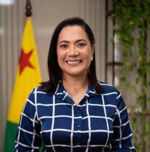 Mailza Assis concorre a reeleição para o governo do Acre pelo Partido Progressistas (PP).