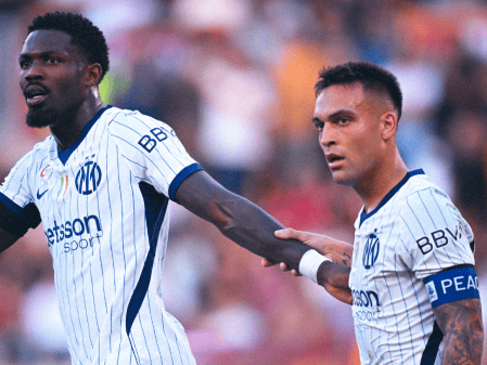 Marcus Thuram e Lautaro Martínez pela Inter de Milão, equipe patrocinada por casa de aposta na temporada 2026/2027