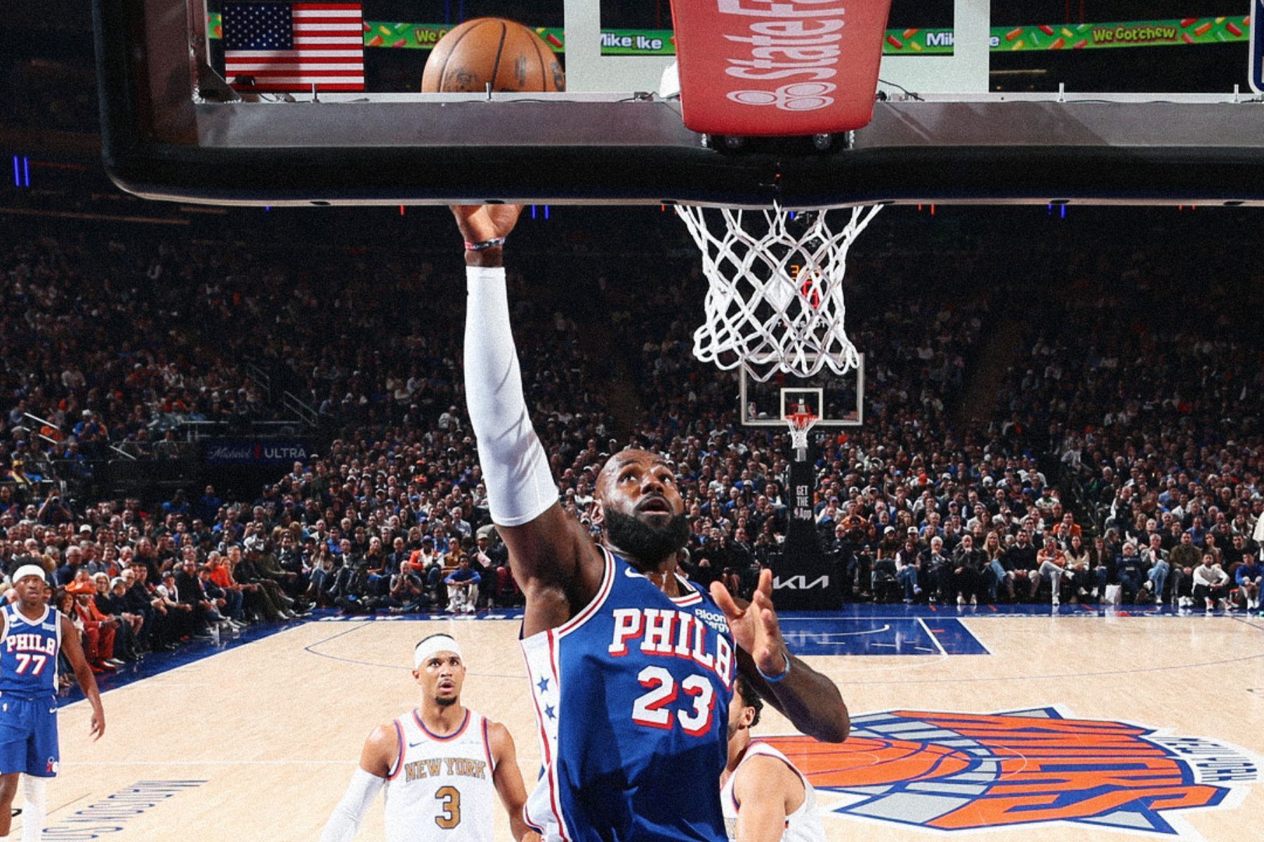 LeBron James estreia, e 76ers batem atuais campeões Knicks em jogaço pela NBA