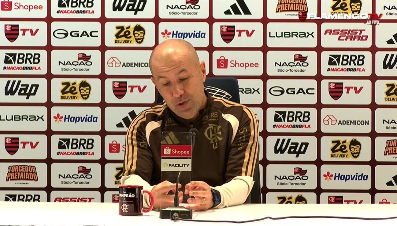 Jardim cita 'luto' do Flamengo após queda na Libertadores, mas reforça objetivo no Brasileirão