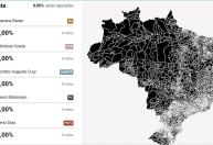 Eleições 2026: acompanhe o mapa de apuração em tempo real em todas as cidades brasileiras